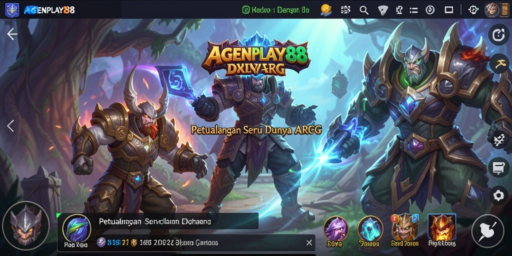 Tampilan live gameplay AGENPLAY88 yang menakjubkan dalam aksi ARPG.