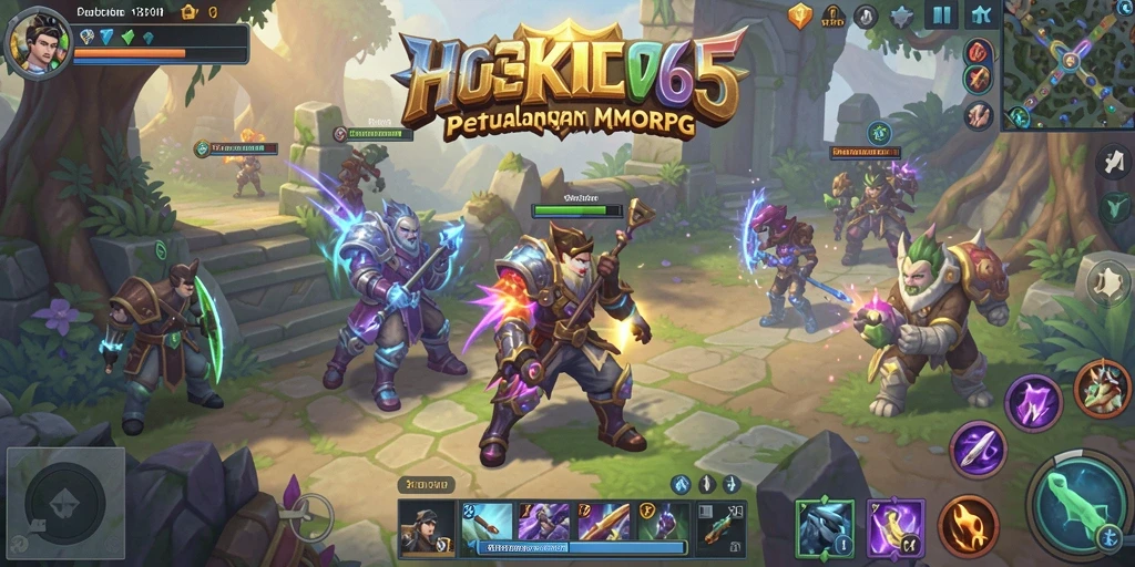 Tampilan gameplay HOKI65 yang seru dan interaktif dalam dunia MMORPG.