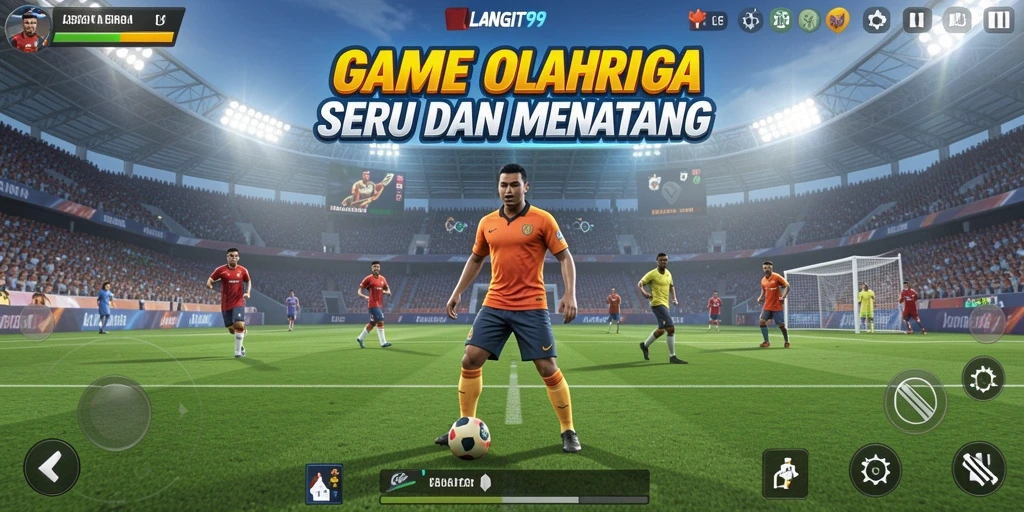 Tampilan gameplay LANGIT99 dengan aksi olahraga seru.