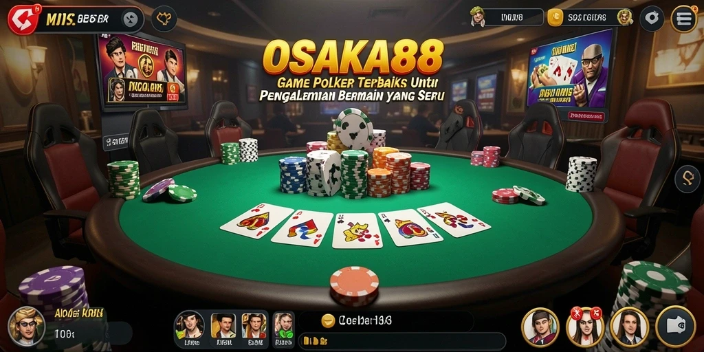Screenshot gameplay OSAKA88 yang menampilkan keseruan permainan Poker.