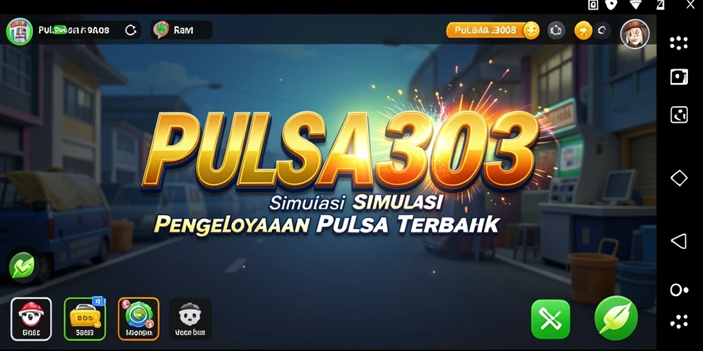 Tampilan gameplay menarik dari PULSA303 dengan simulasi pengelolaan pulsa.