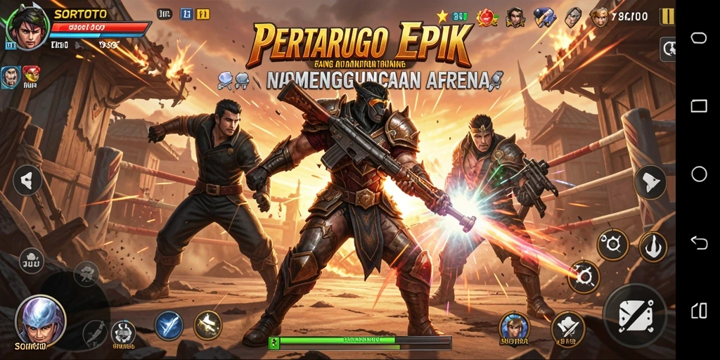 Tampilkan aksi pertarungan mendebarkan dalam SORTOTO.