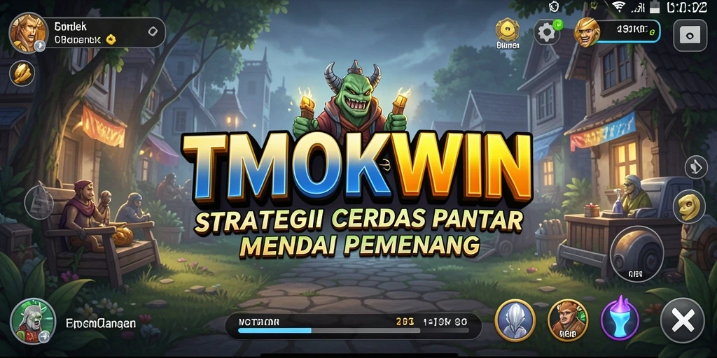 Screenshot utama TMOKWIN menampilkan aksi gameplay strategi yang memikat.