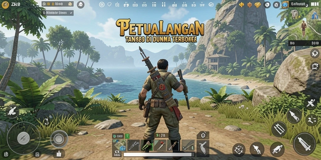 Tangkapan layar ZK9 menampilkan eksplorasi dunia Open World yang memukau.
